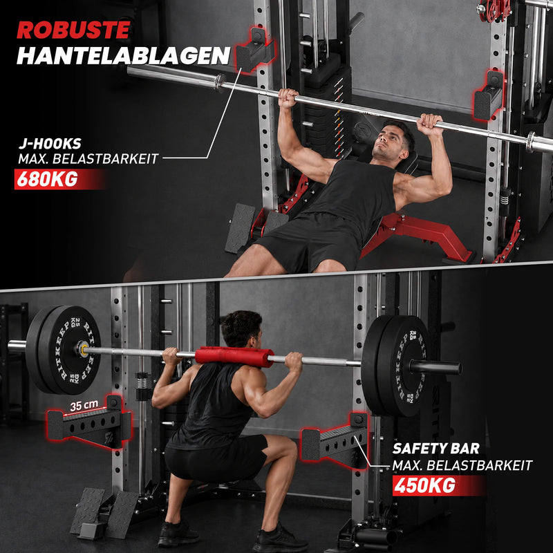 PMAX 5600 Home Gym Smith Maschine – Integriertes Gewichtssystem
