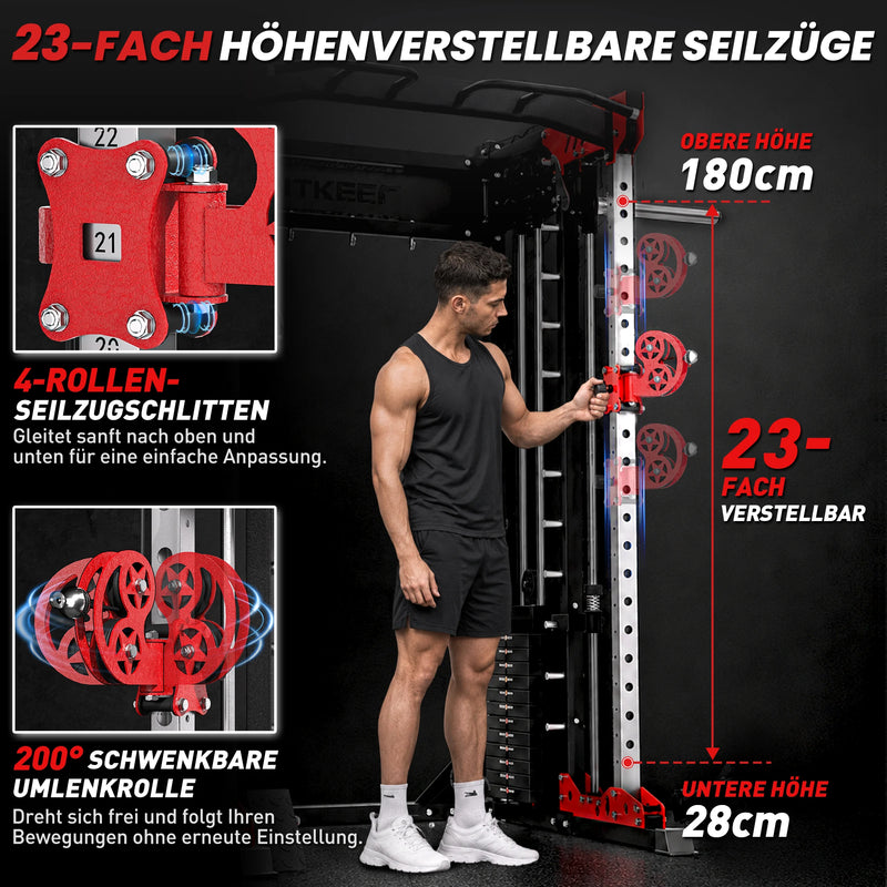 PMAX 5600 Home Gym Smith Maschine – Integriertes Gewichtssystem