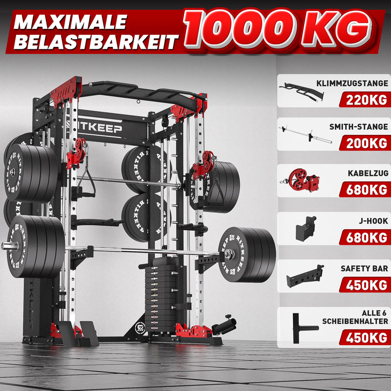 PMAX 5600 Smith Trainingsgerät Trainer Pro Komplettes Home Gym Paket