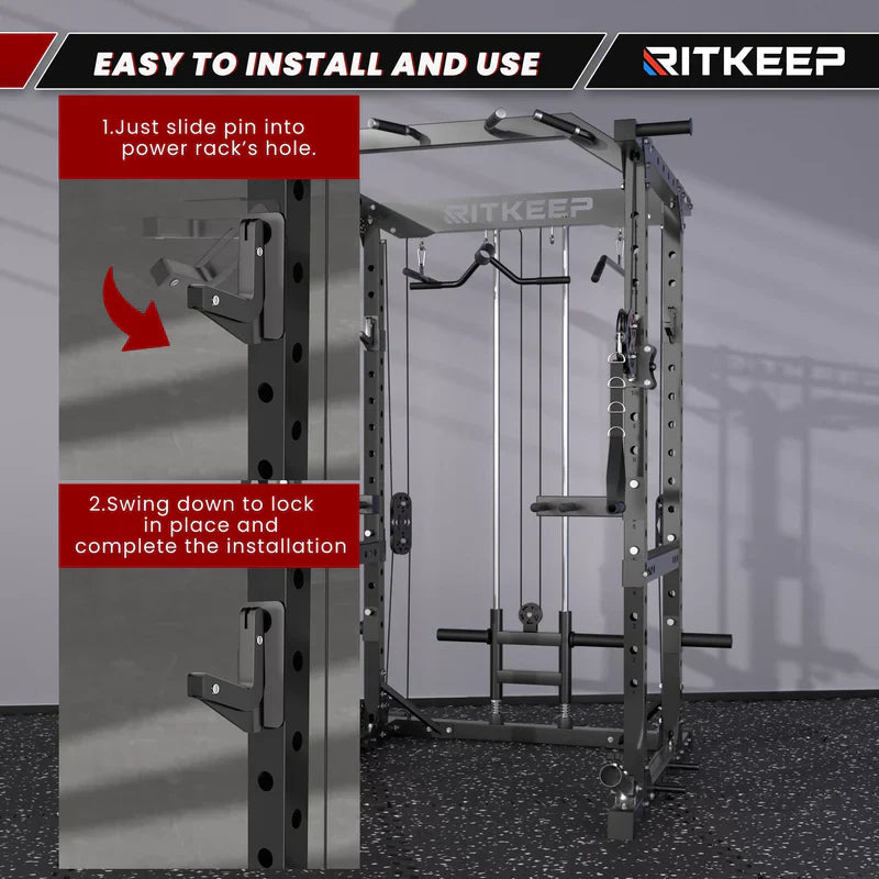 50x50 mm J Hooks Attachment For Power Rack (Pair)