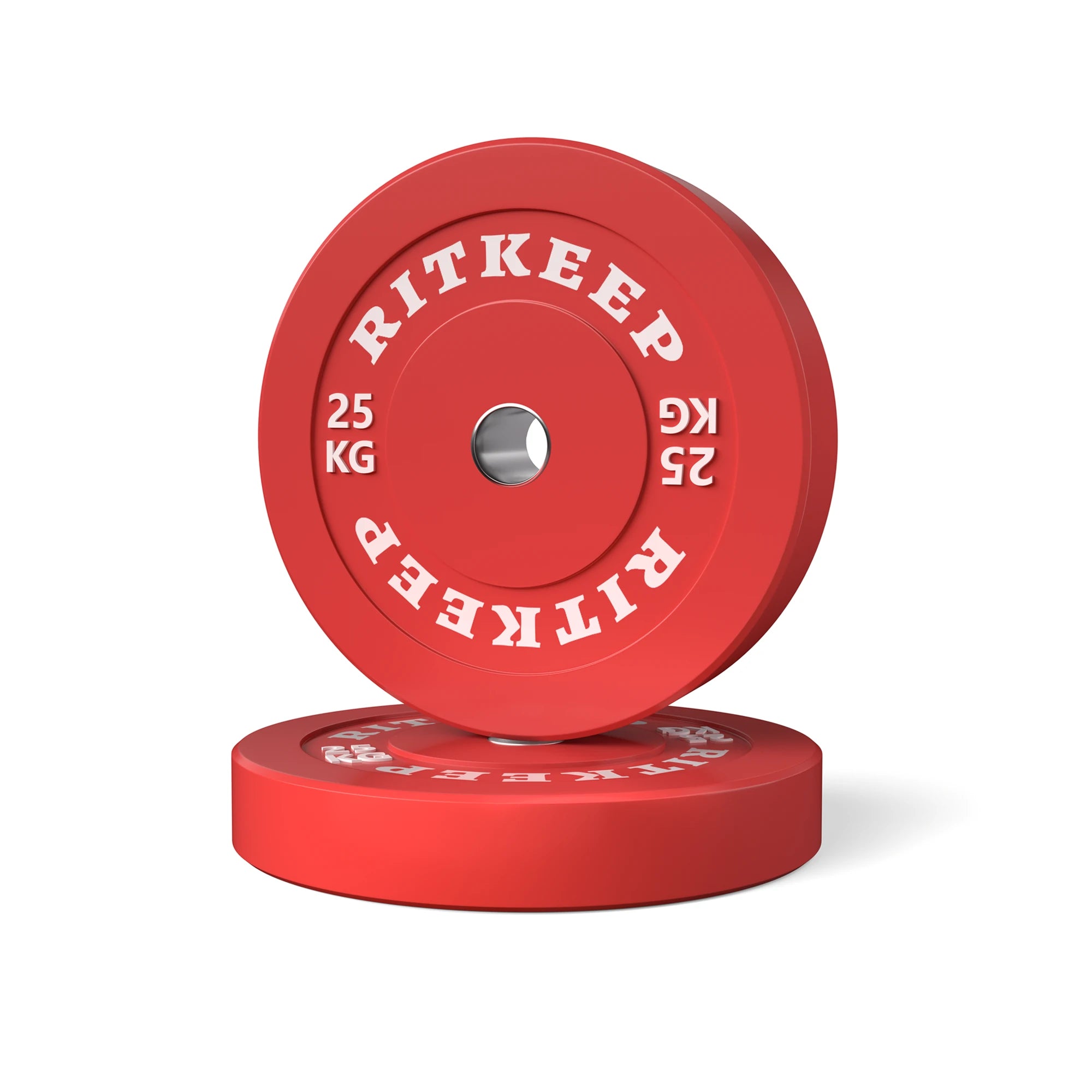 50mm Olympische Low-Bounce-Hantelscheiben mit farbigem Gummistoßfänger