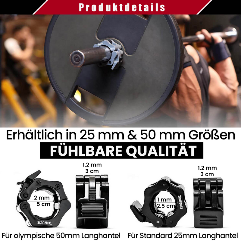 Standard-Olympia-Schnellspanner für Olympische Langhanteln