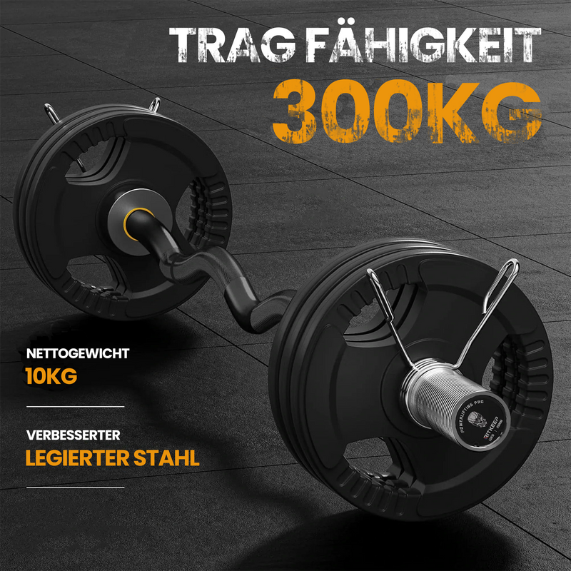 RitKeep 1,2M Olympische EZ-Curl-Stange