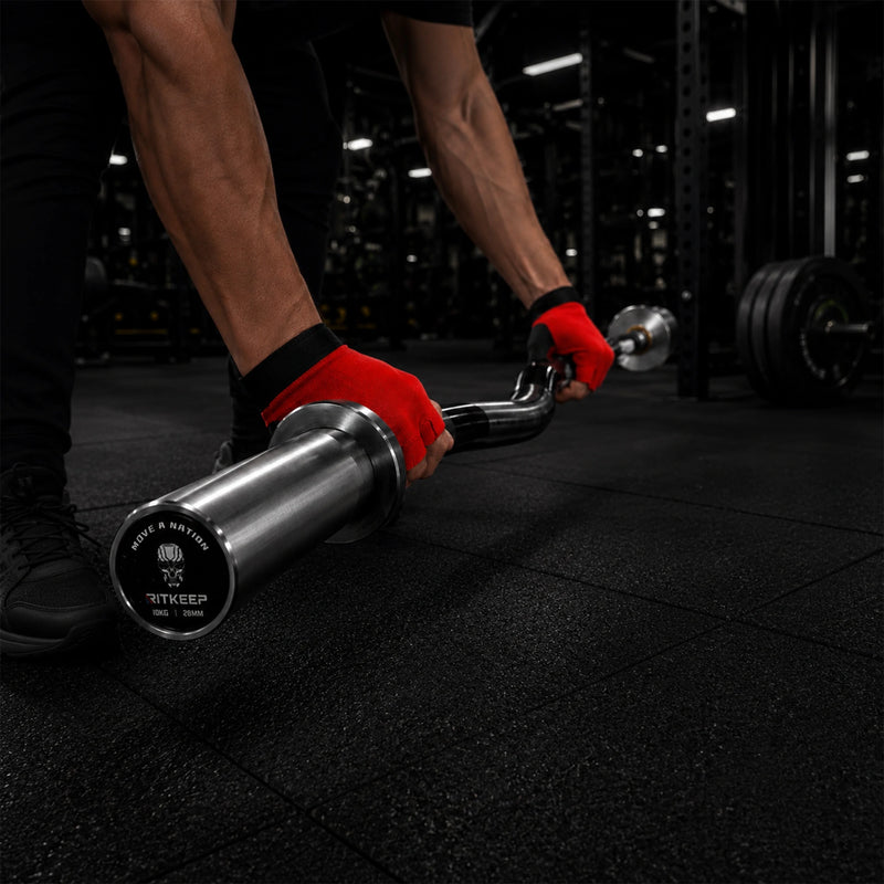 RitKeep 1,2M Olympische EZ-Curl-Stange