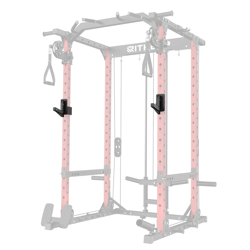 50x50 mm J-Hooks Hantelablage für Power Rack (Paar)