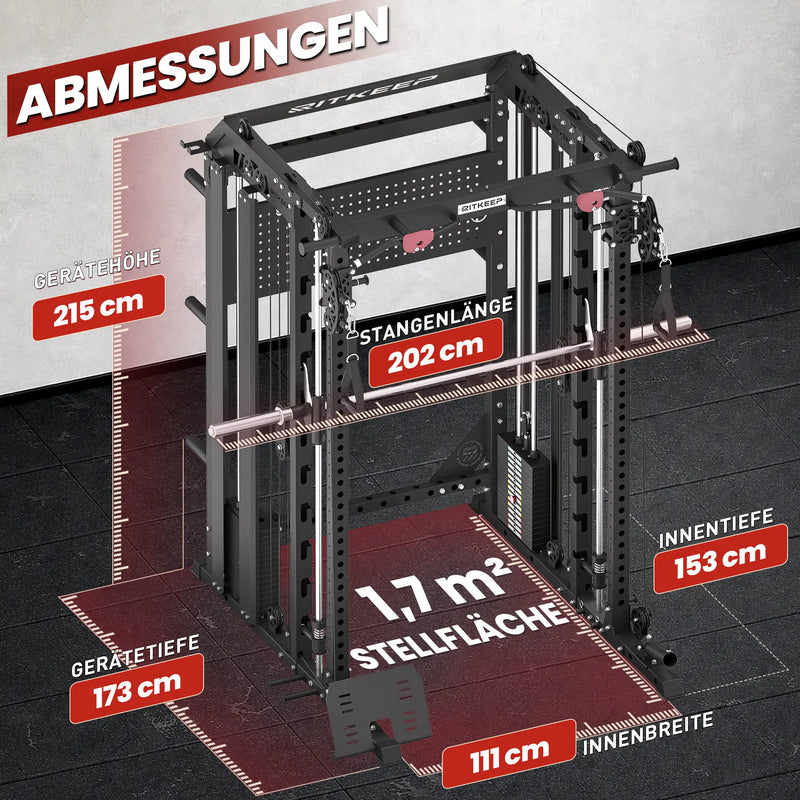 RitKeep Nimitz N1 Ausbalancierte All-in-One-Smith-Maschine
