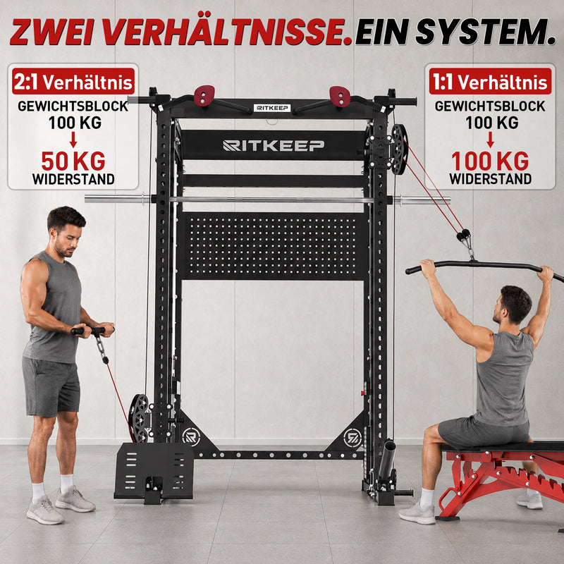 RitKeep Nimitz N1 Ausbalancierte All-in-One-Smith-Maschine