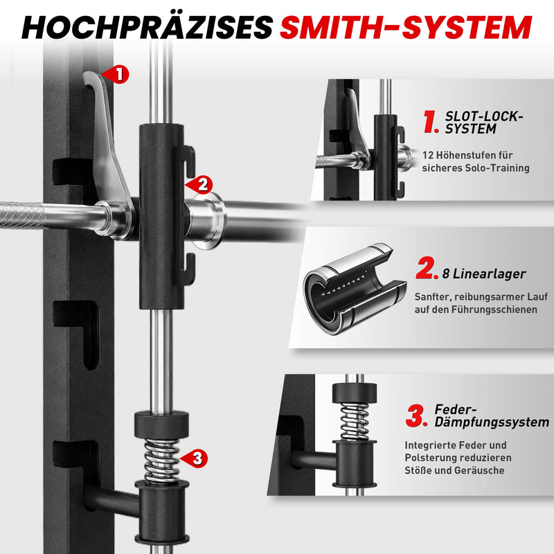 RitKeep Nimitz N1 Ausbalancierte All-in-One-Smith-Maschine