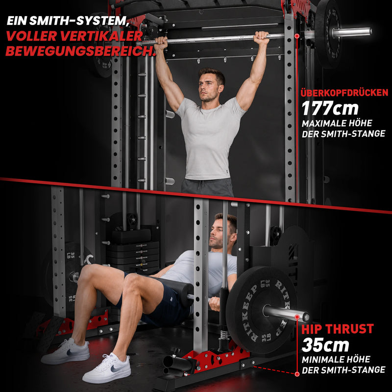 PMAX 5600 Home Gym Smith Maschine – Integriertes Gewichtssystem