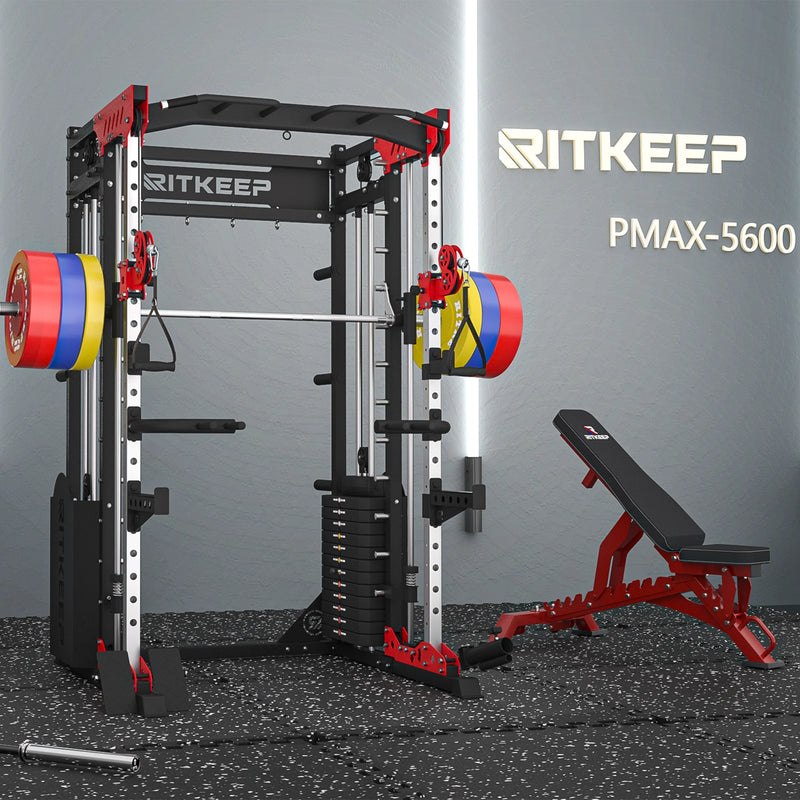 PMAX 5600 Home Gym Smith Maschine – Integriertes Gewichtssystem