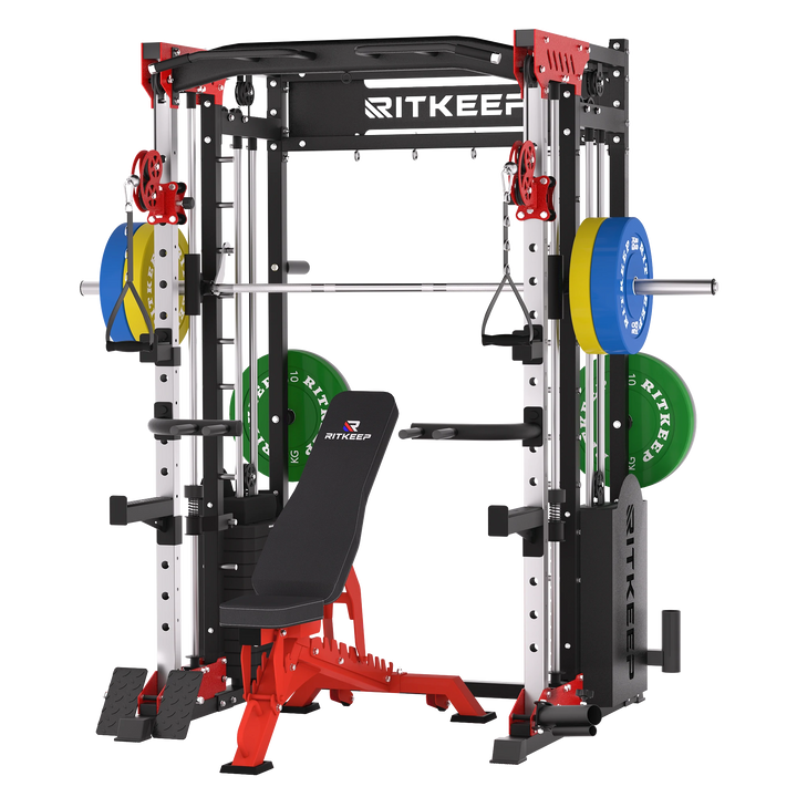 PMAX 5600 Smith Trainingsgerät Trainer Pro Komplettes Home Gym Paket