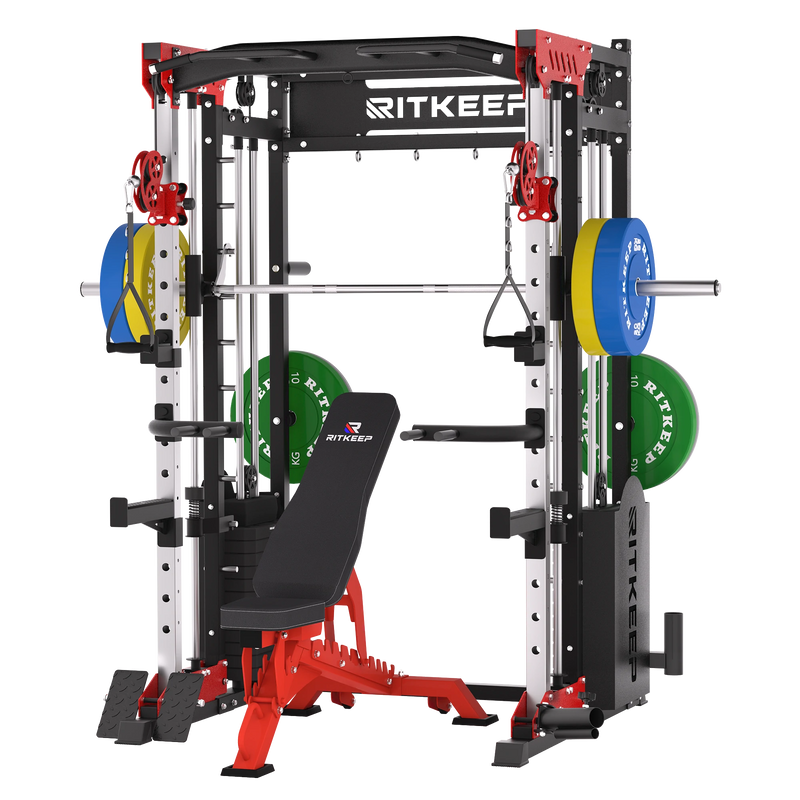 PMAX 5600 Smith Trainingsgerät Trainer Pro Komplettes Home Gym Paket