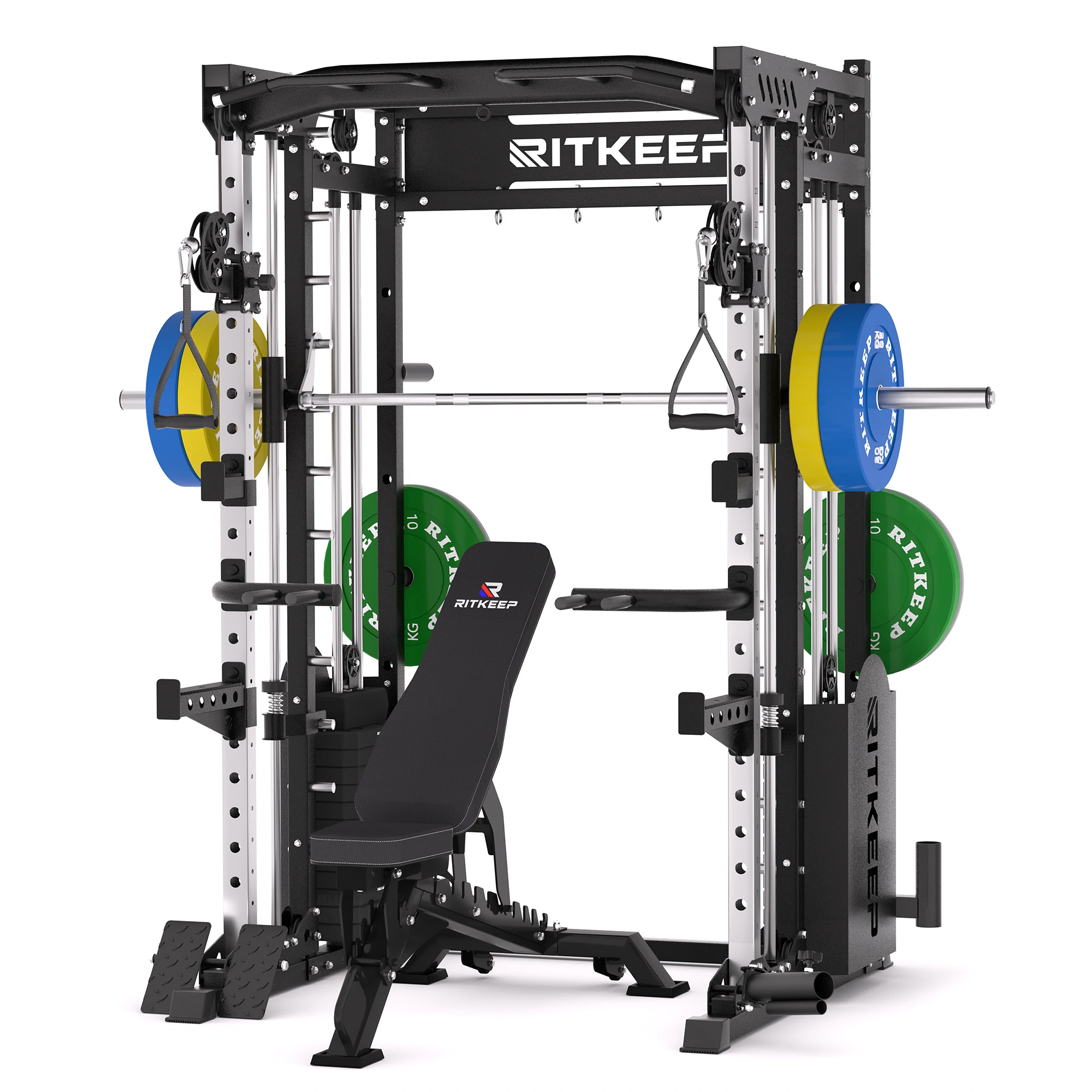 PMAX 5600 Smith Trainingsgerät Trainer Pro Komplettes Home Gym Paket