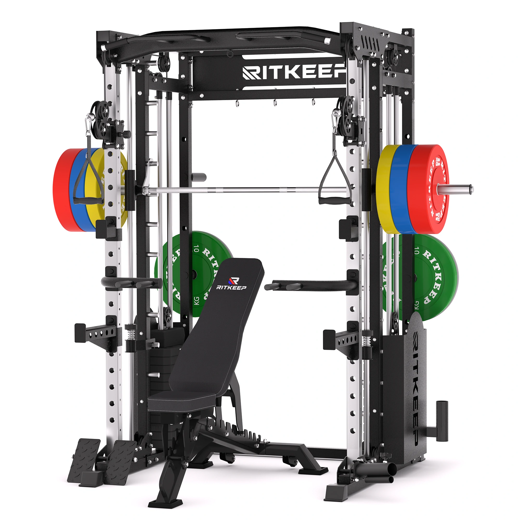 PMAX 5600 Smith Trainingsgerät Trainer Pro Komplettes Home Gym Paket