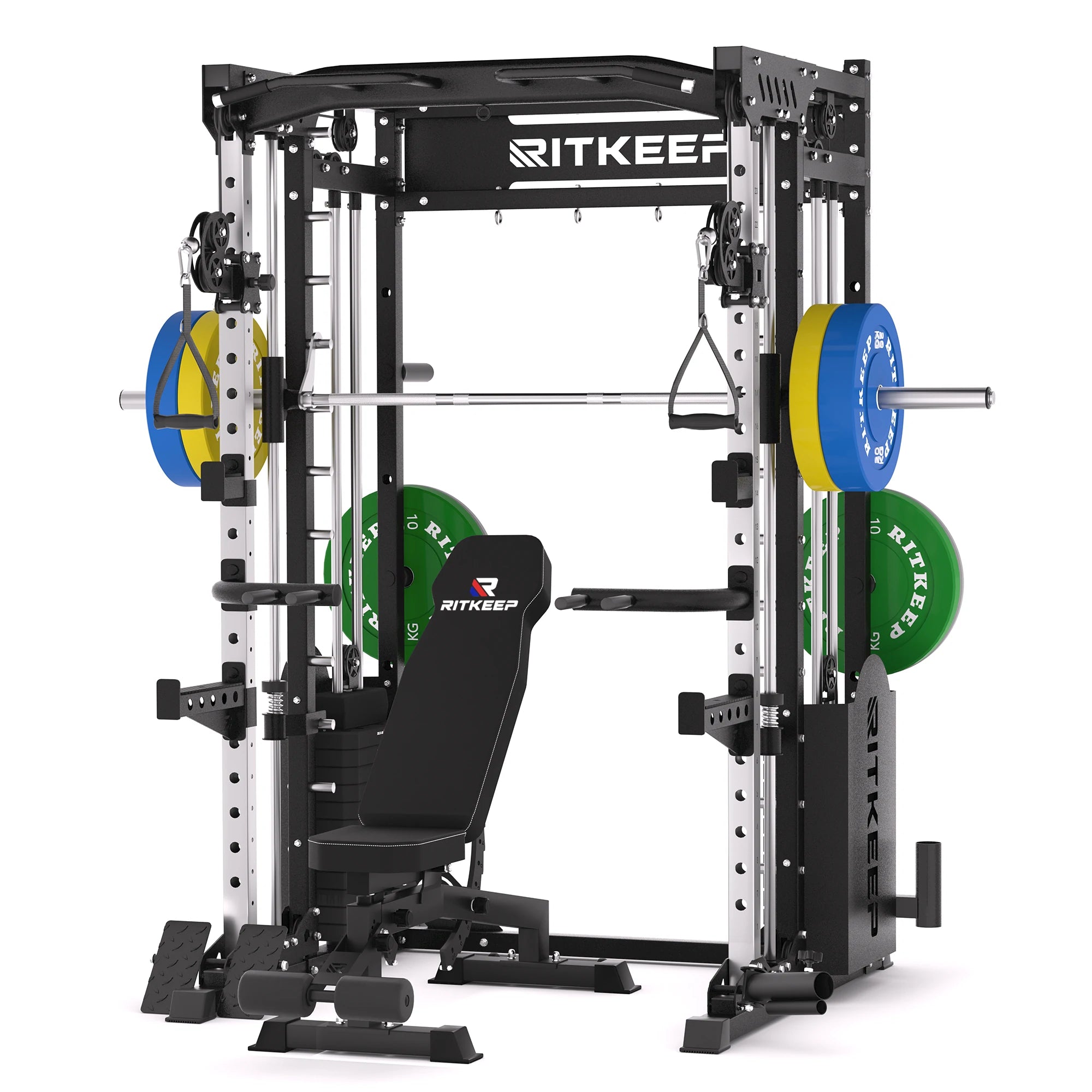 PMAX 5600 Smith Trainingsgerät Trainer Pro Komplettes Home Gym Paket