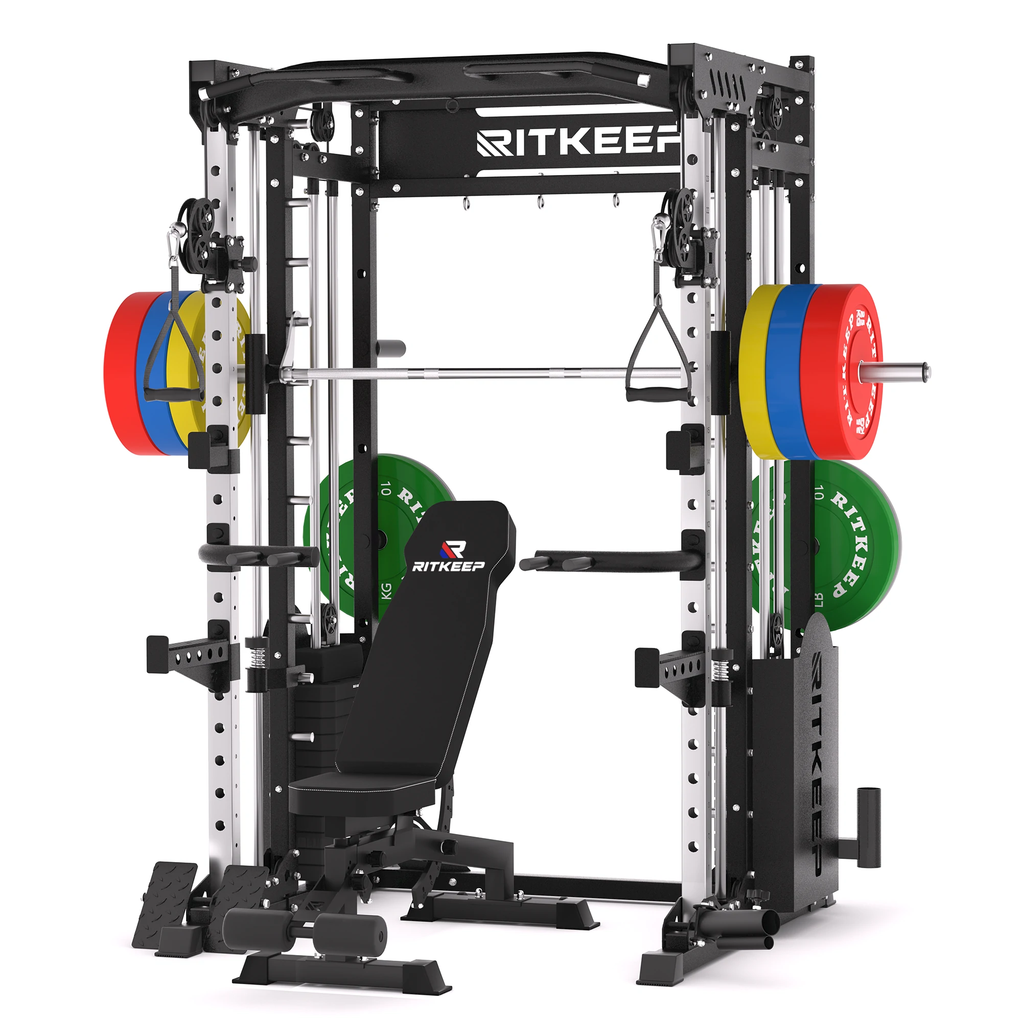 PMAX 5600 Smith Trainingsgerät Trainer Pro Komplettes Home Gym Paket