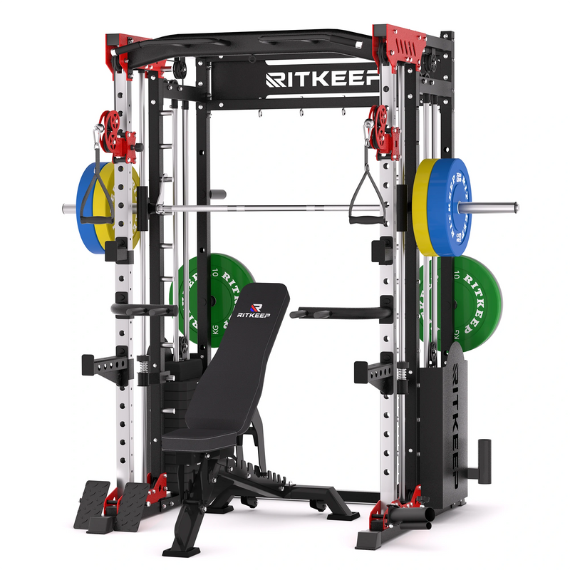 PMAX 5600 Smith Trainingsgerät Trainer Pro Komplettes Home Gym Paket