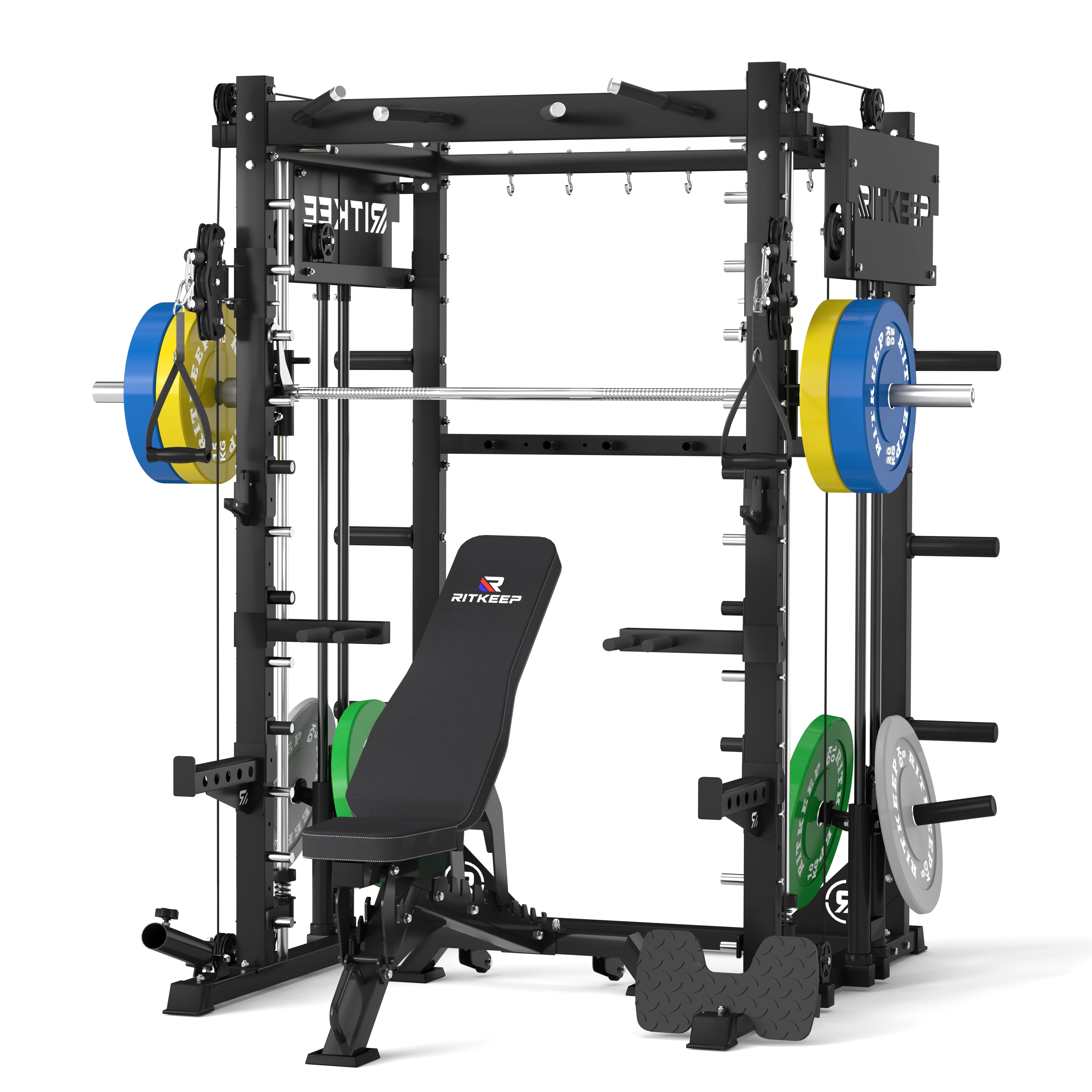 PMAX-4750 Dual Plate Loaded Squat Trainingsgerät Fitnessgeräte Paket