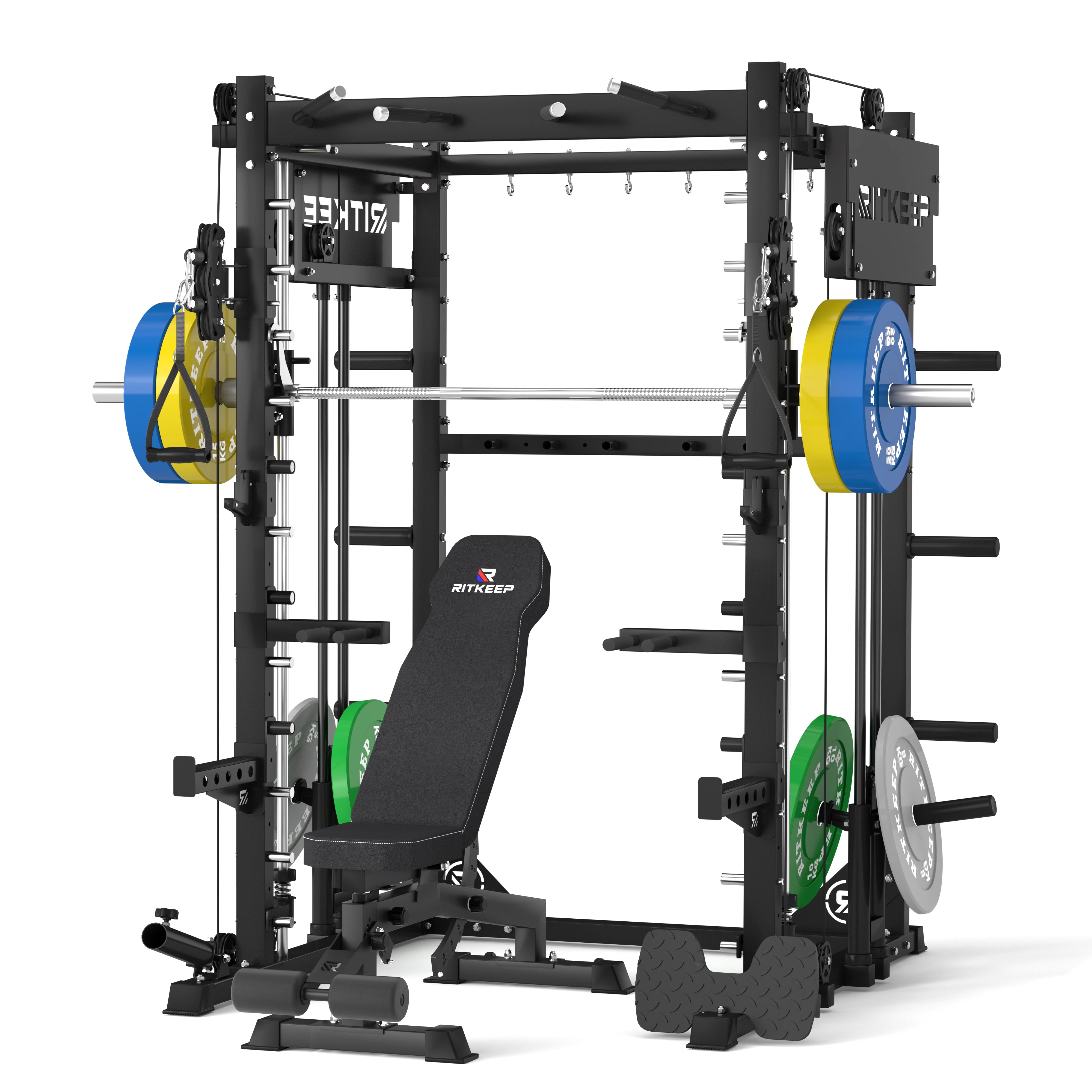 PMAX-4750 Dual Plate Loaded Squat Trainingsgerät Fitnessgeräte Paket