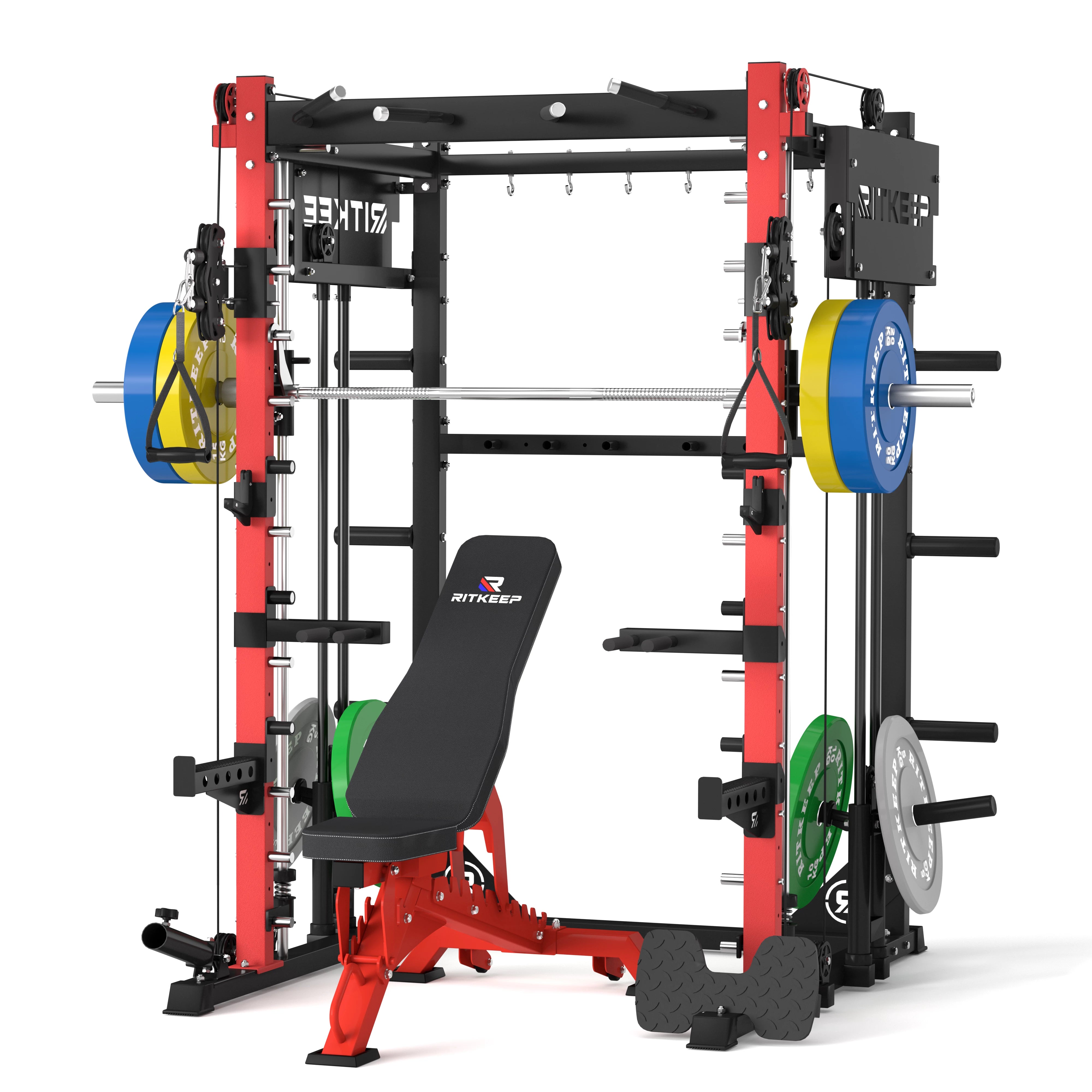 PMAX-4750 Dual Plate Loaded Squat Trainingsgerät Fitnessgeräte Paket