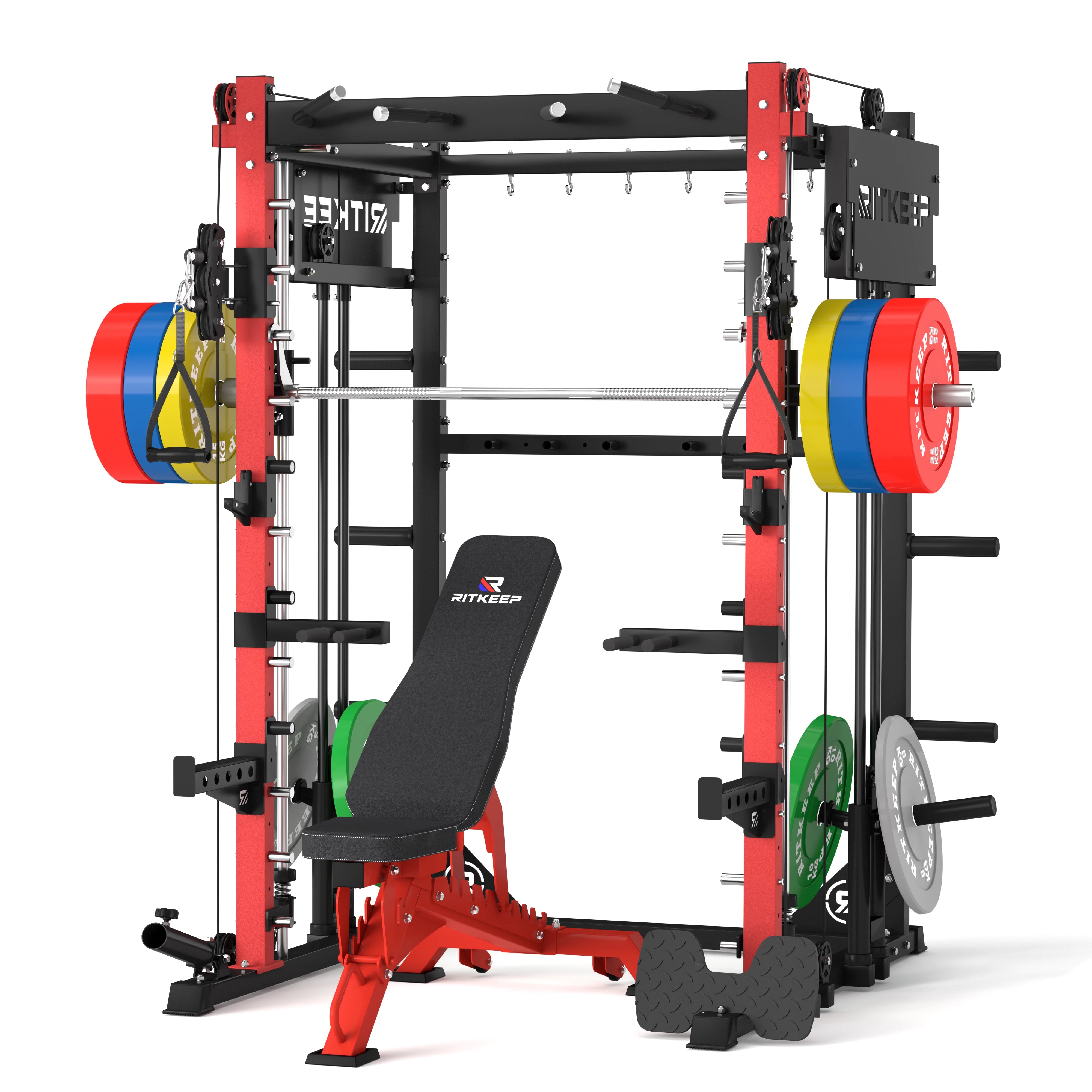 PMAX-4750 Dual Plate Loaded Squat Trainingsgerät Fitnessgeräte Paket