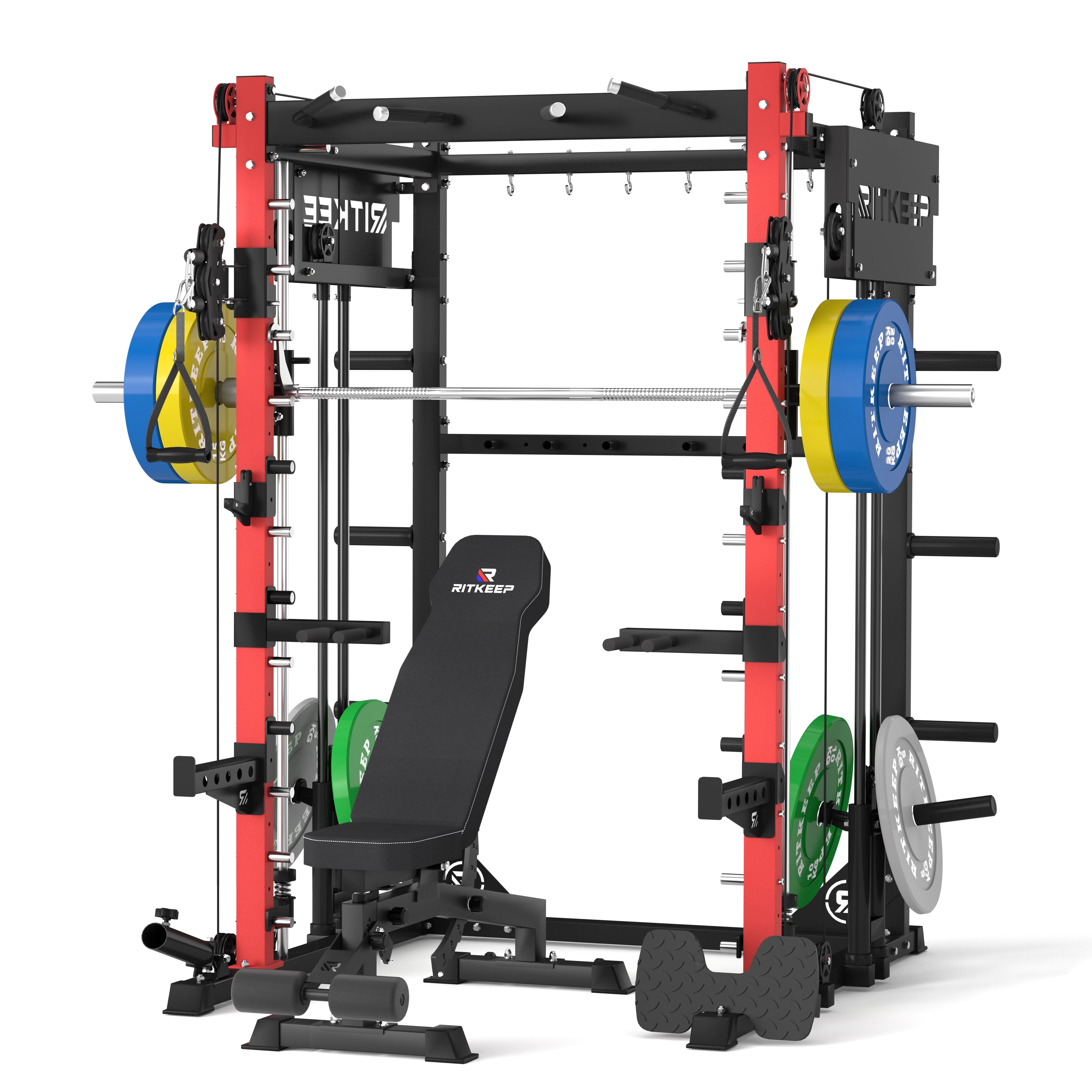 PMAX-4750 Dual Plate Loaded Squat Trainingsgerät Fitnessgeräte Paket