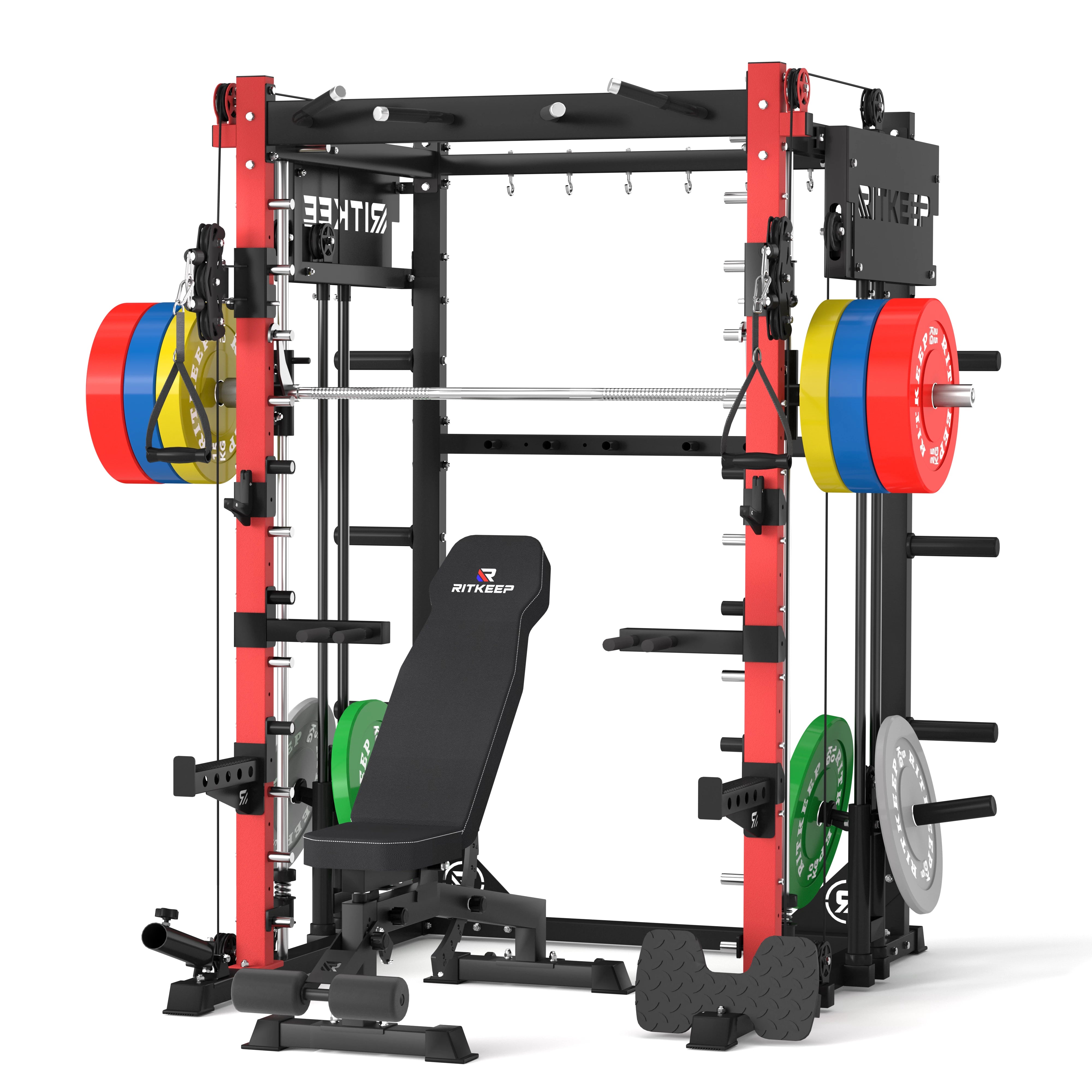 PMAX-4750 Dual Plate Loaded Squat Trainingsgerät Fitnessgeräte Paket