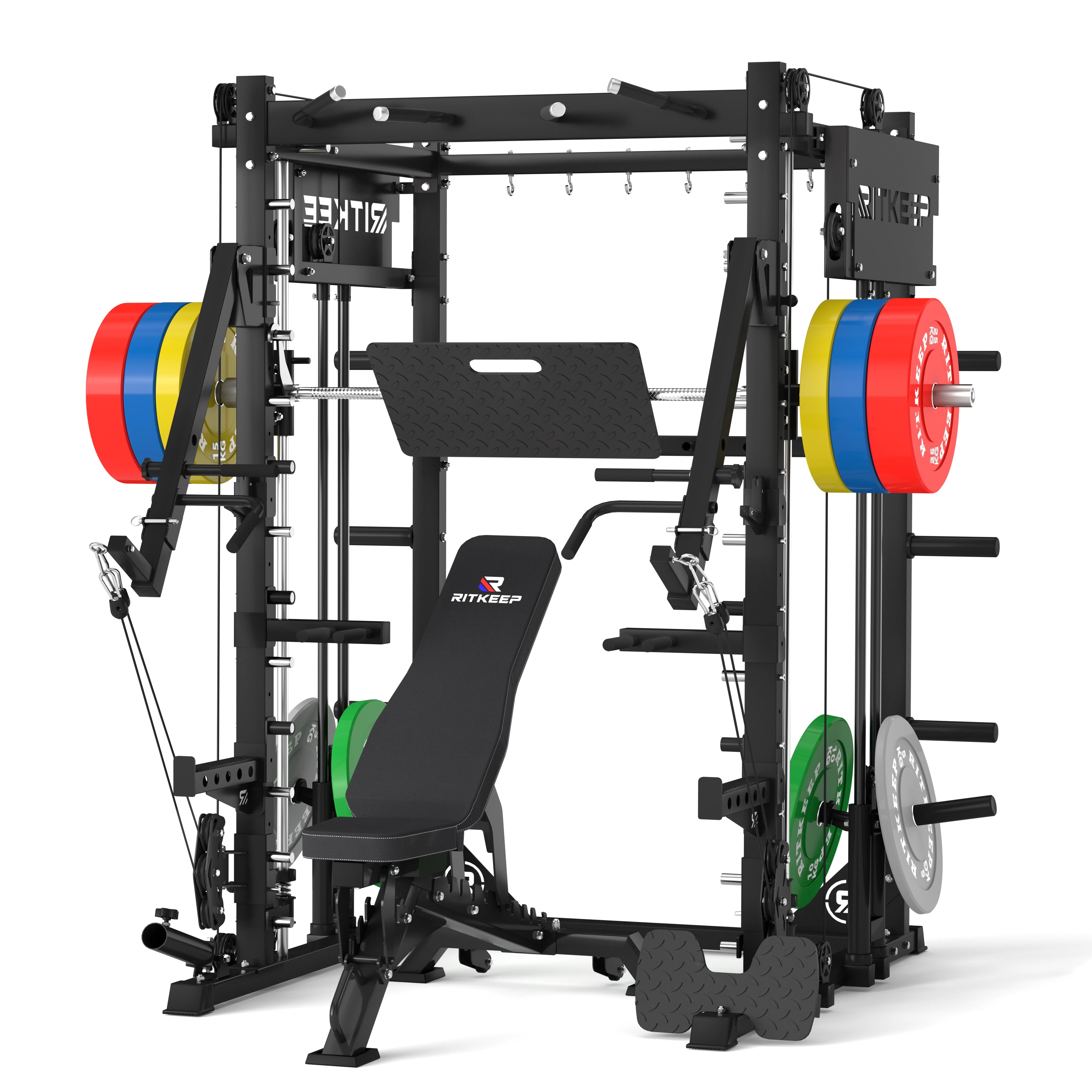 PMAX-4750 Dual Plate Loaded Squat Trainingsgerät Fitnessgeräte Paket