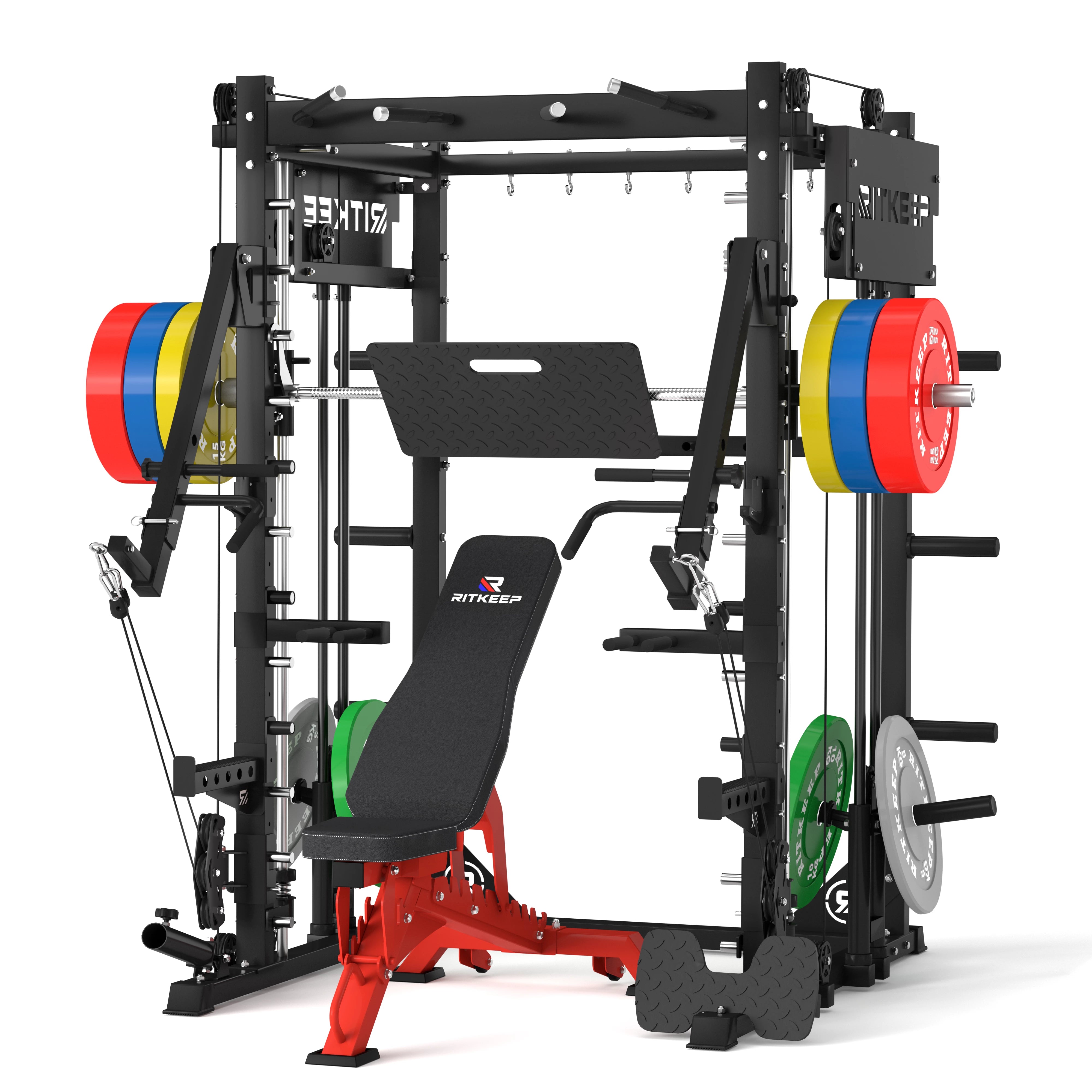 PMAX-4750 Dual Plate Loaded Squat Trainingsgerät Fitnessgeräte Paket