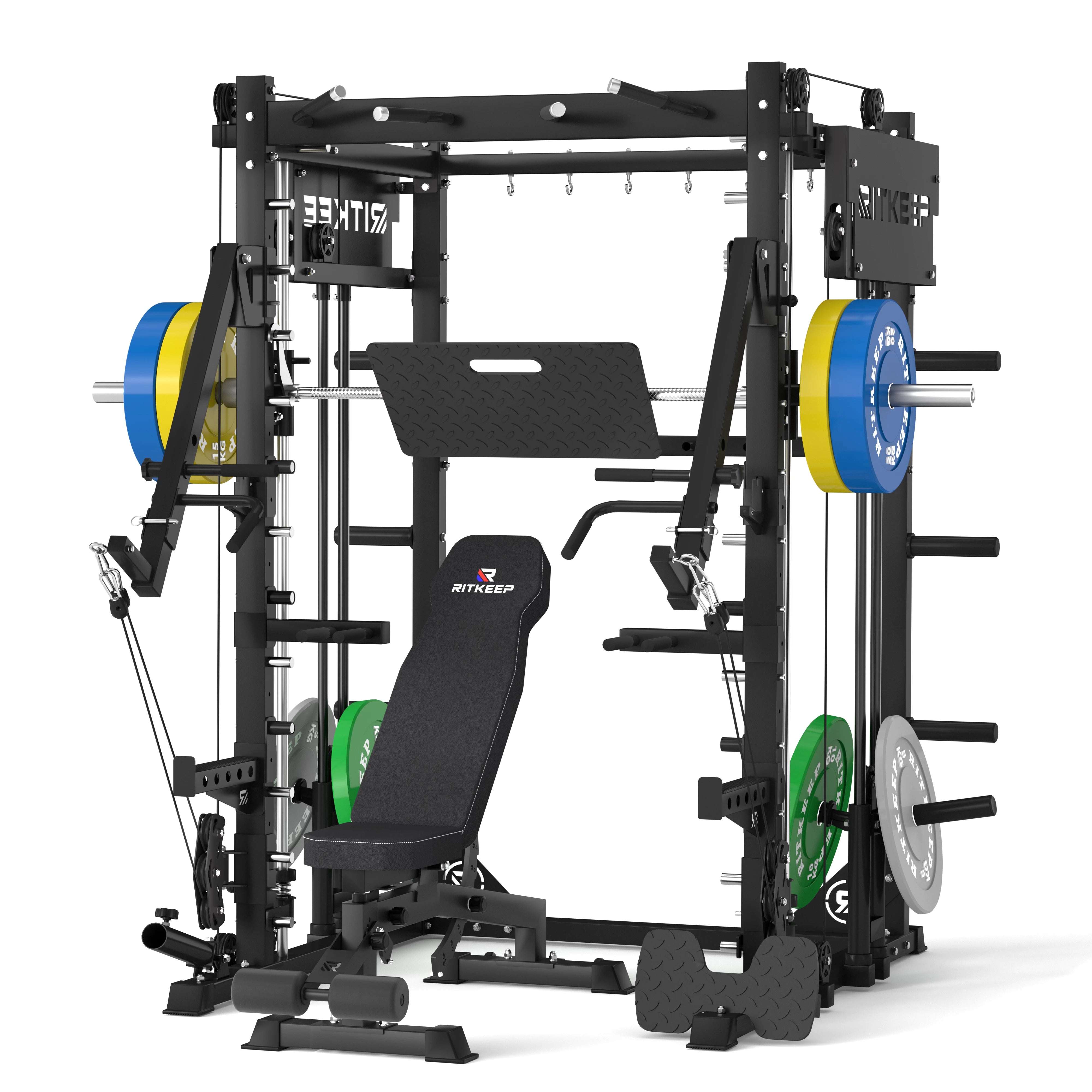 PMAX-4750 Dual Plate Loaded Squat Trainingsgerät Fitnessgeräte Paket