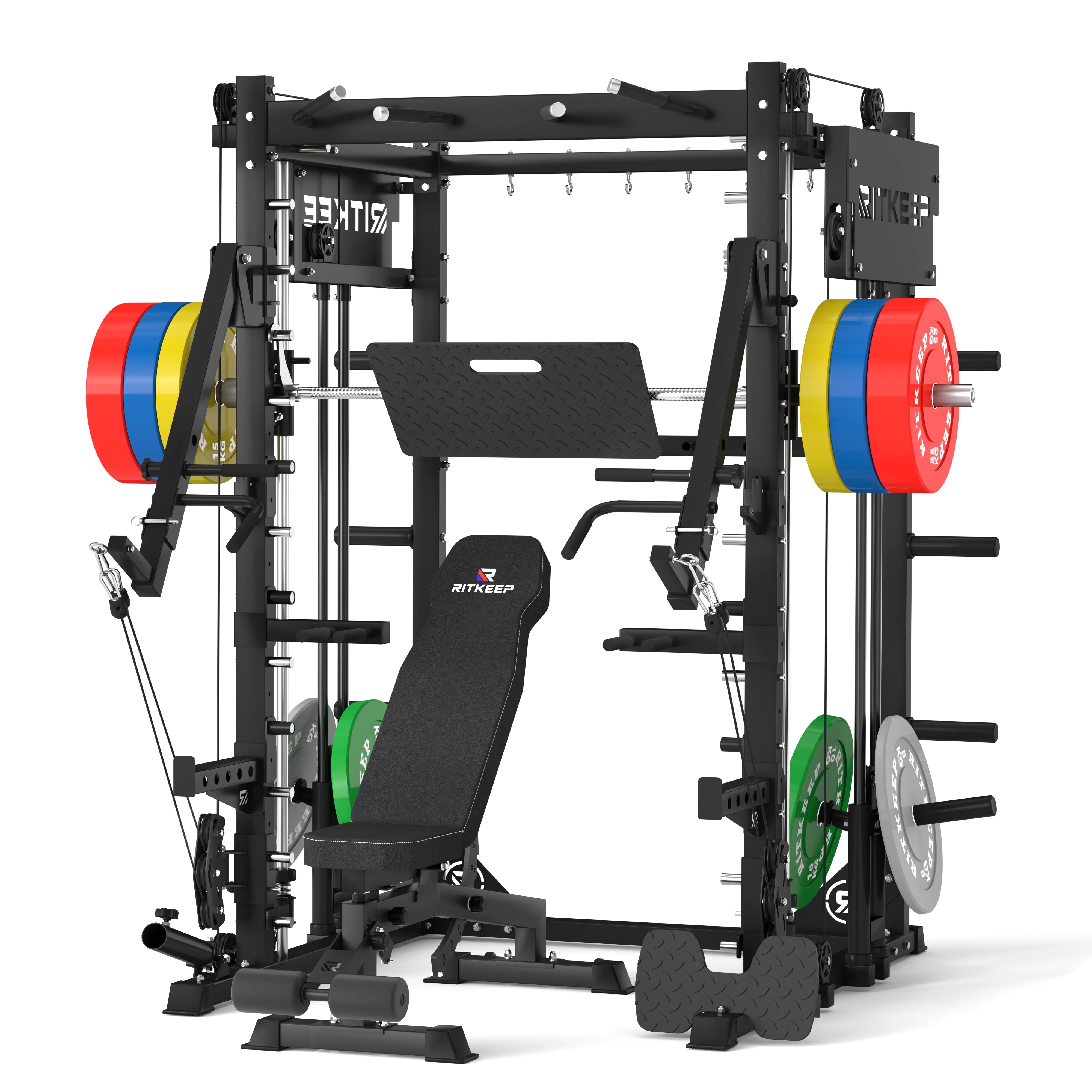 PMAX-4750 Dual Plate Loaded Squat Trainingsgerät Fitnessgeräte Paket