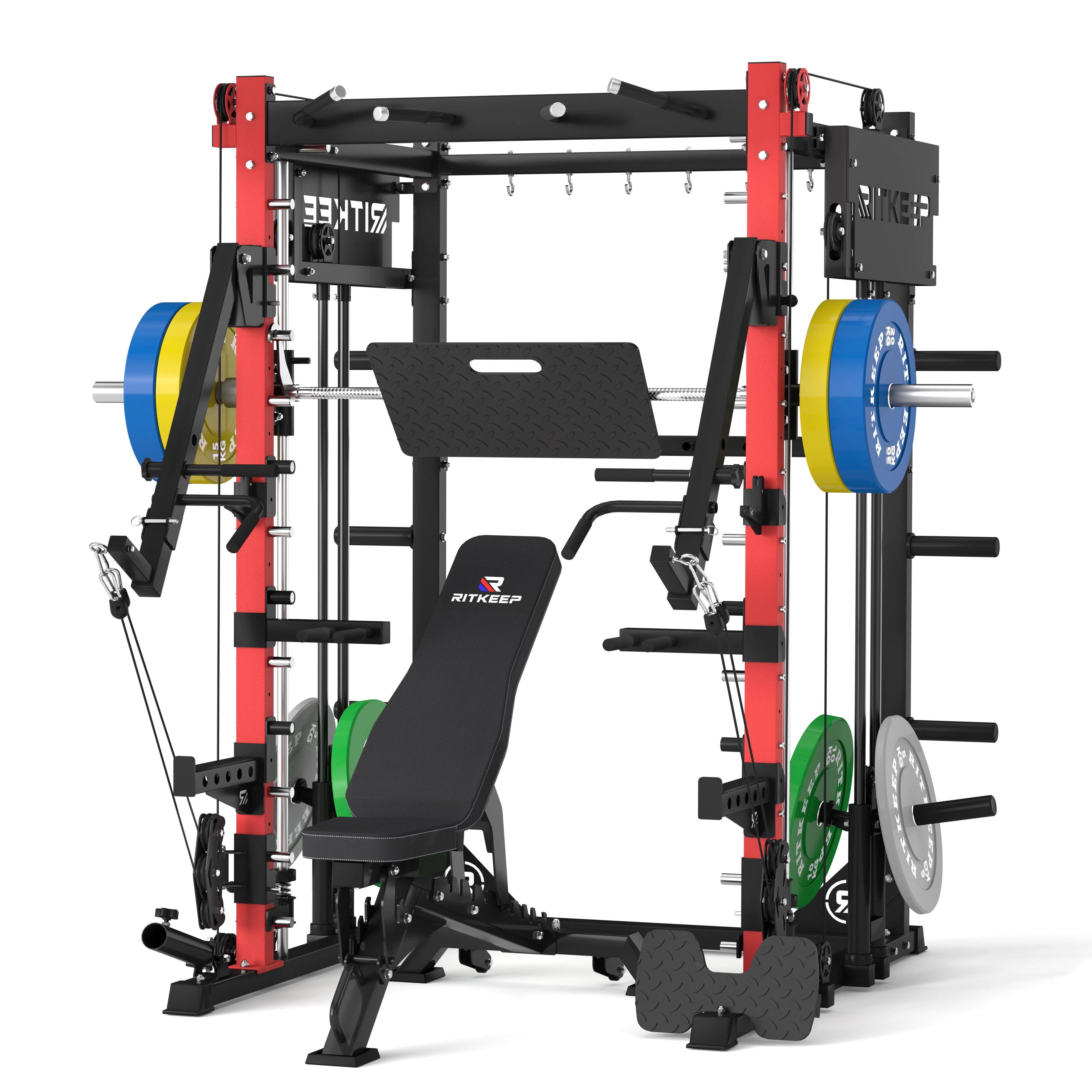 PMAX-4750 Dual Plate Loaded Squat Trainingsgerät Fitnessgeräte Paket