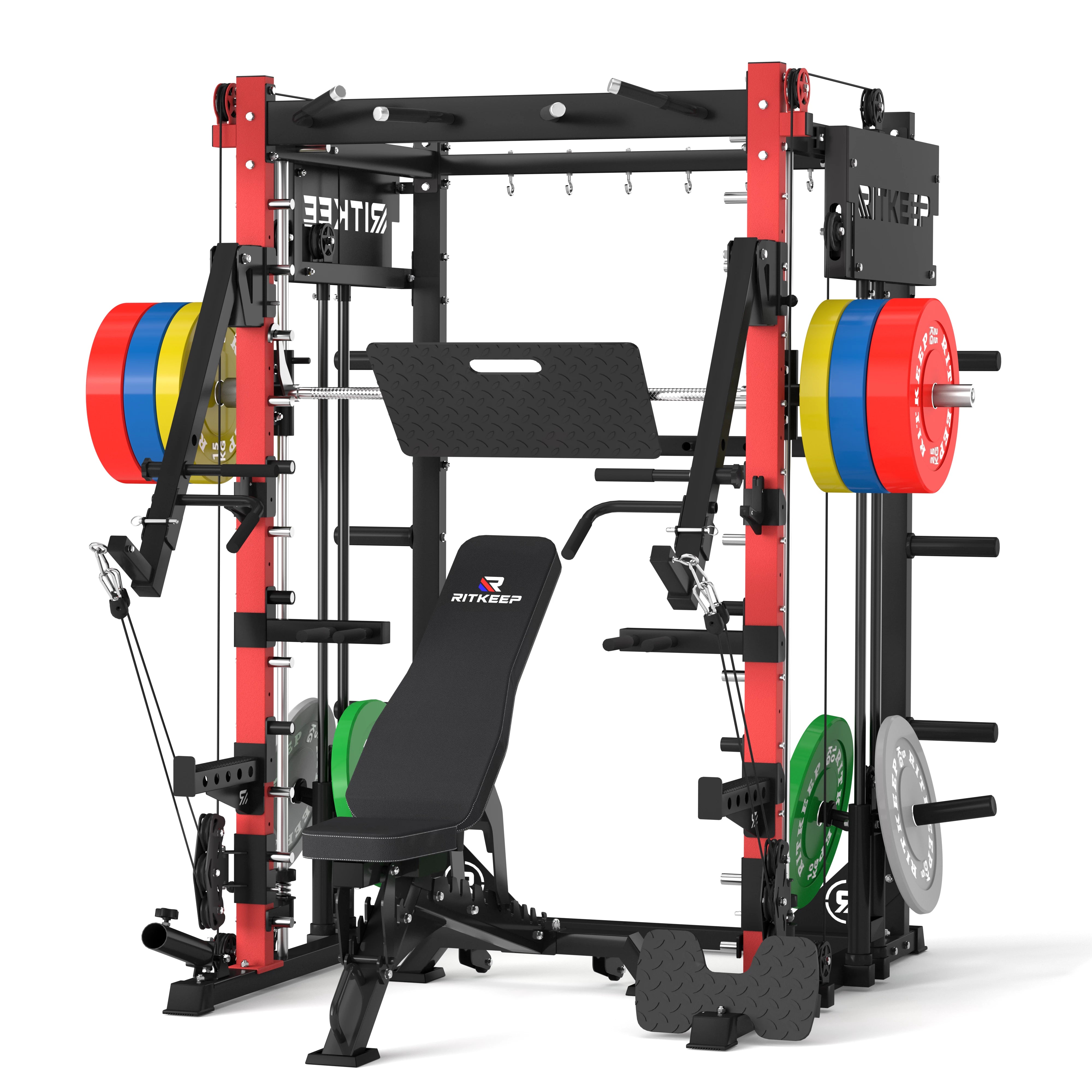 PMAX-4750 Dual Plate Loaded Squat Trainingsgerät Fitnessgeräte Paket