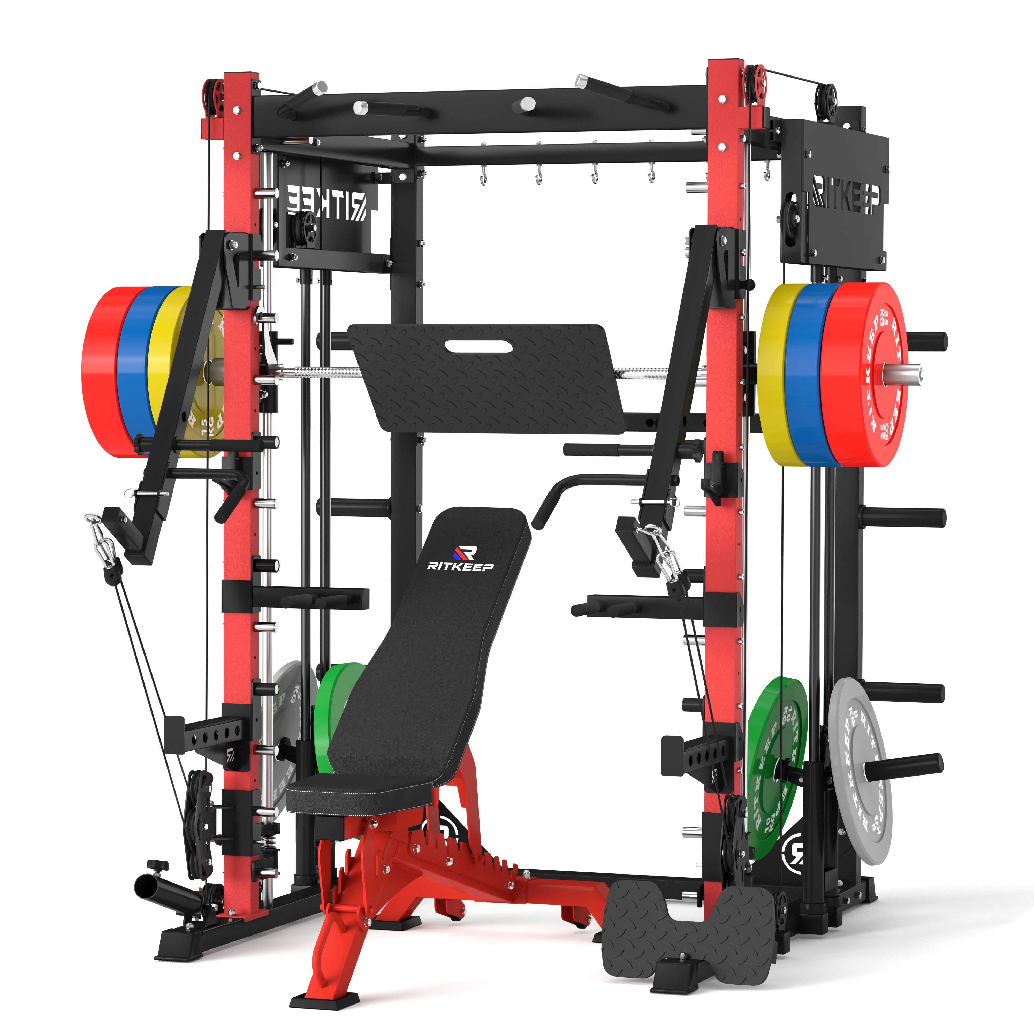 PMAX-4750 Dual Plate Loaded Squat Trainingsgerät Fitnessgeräte Paket