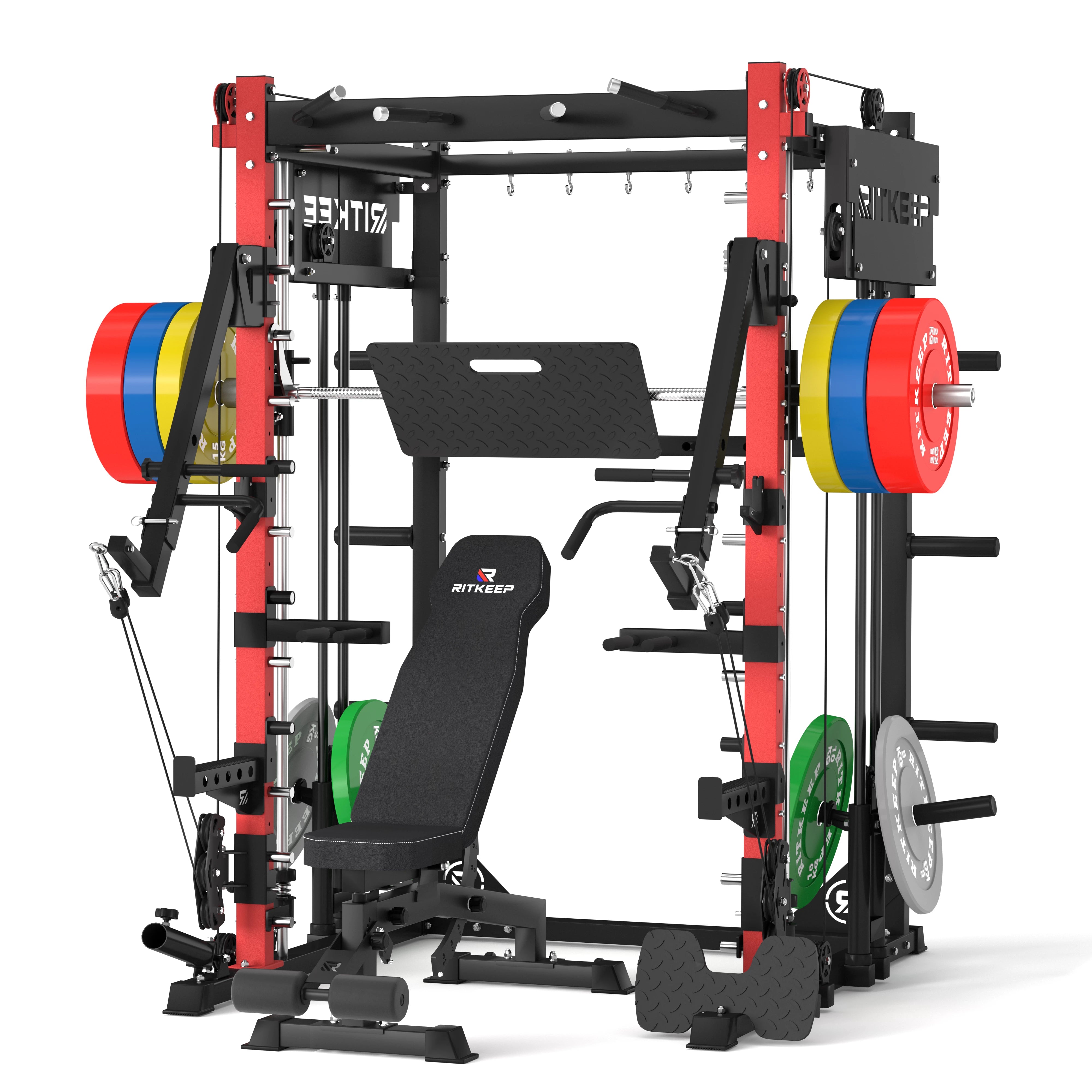 PMAX-4750 Dual Plate Loaded Squat Trainingsgerät Fitnessgeräte Paket