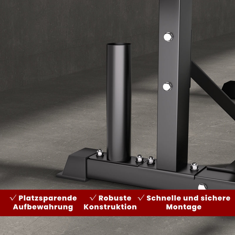 RitKeep Heavy-Duty Mounted Vertical Barbell Holder Attachment