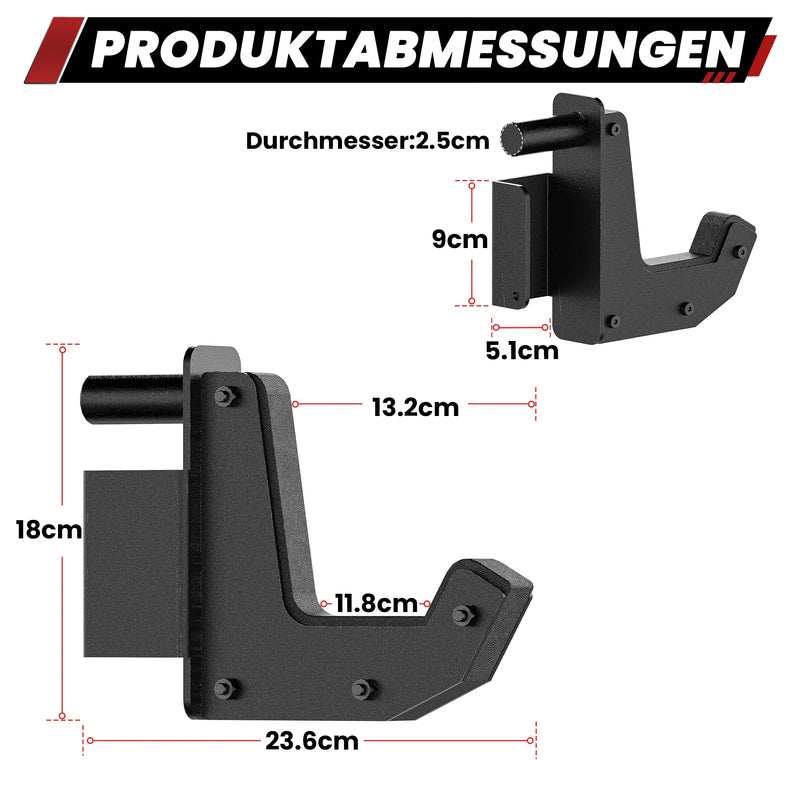 RitKeep Sandwich-J-Hooks für 50 × 50 mm Power Racks